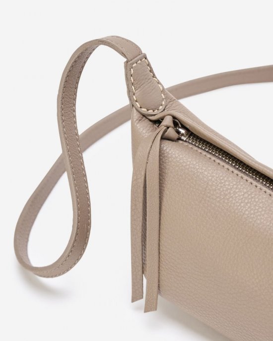 Roots Small Crescent Bag Cloud - DESERT TAUPE