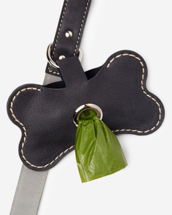 Roots Dog Waste Bag Holder - JET BLACK