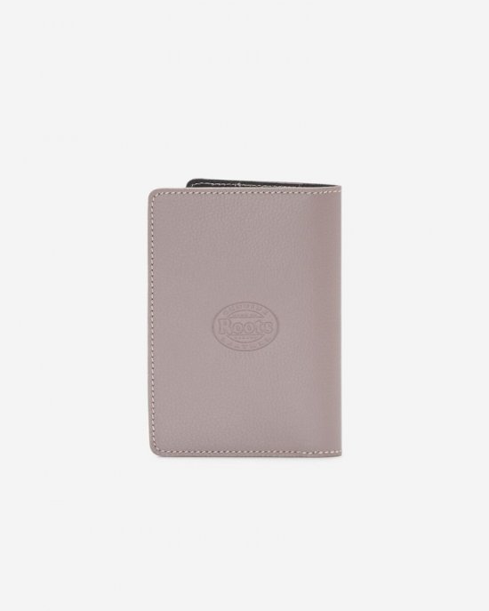 Roots Passport Card Cover Cervino - TAUPE/BLACK