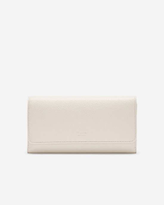 Roots Large Chequebook Clutch Cervino - IVORY