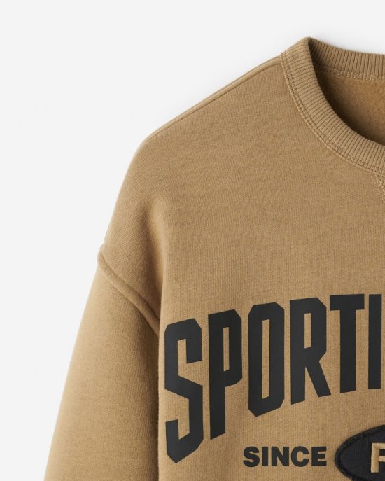 Roots Sporting Goods 99 Crew Sweatshirt - HAZELNUT CREAM