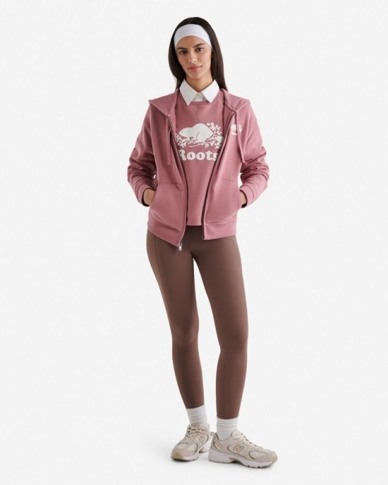 Roots Organic Original Crew Sweatshirt - RETRO ROSE