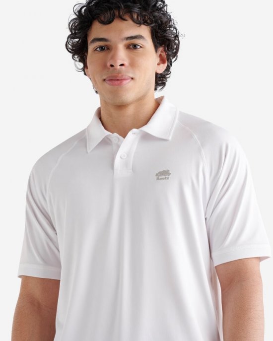 Roots Renew Short Sleeve Polo - WHITE