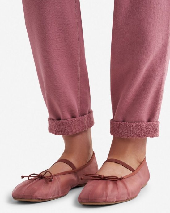 Roots Organic Easy Ankle Sweatpant - RETRO ROSE