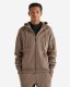 Roots Recover Interlock Full Zip Hoodie - UMBER BROWN MIX