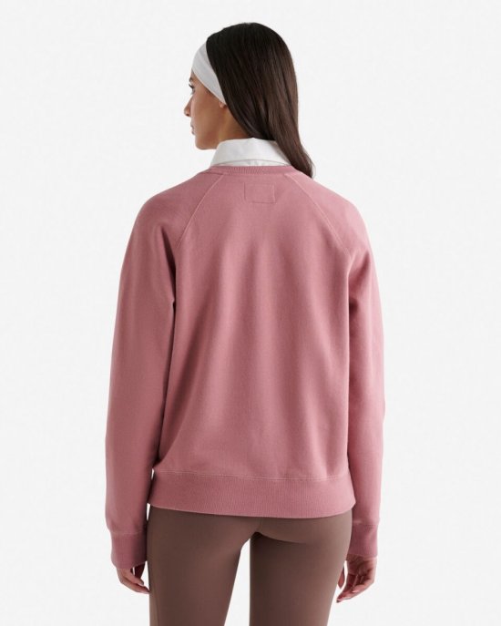 Roots Organic Original Crew Sweatshirt - RETRO ROSE