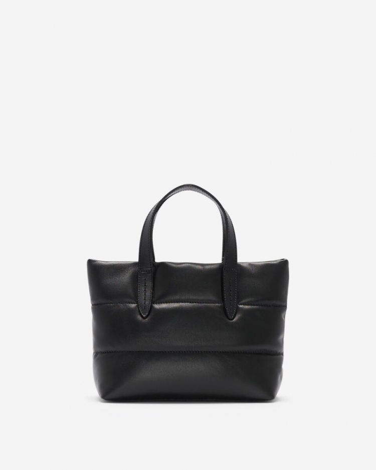 Roots Puff Small Carryall Crossbody - BLACK - Click Image to Close