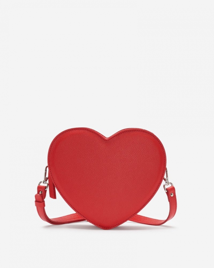 Roots Heart Crossbody Cervino - RACING RED - Click Image to Close