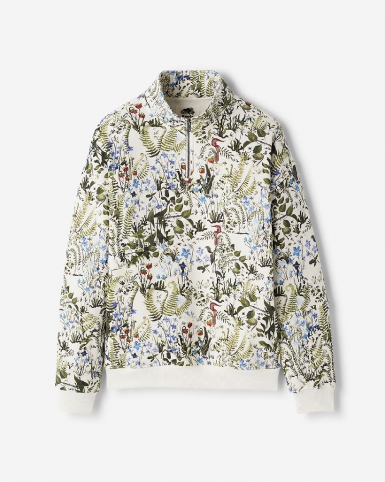 Roots Heather One Half Zip Stein - MULTI - Click Image to Close