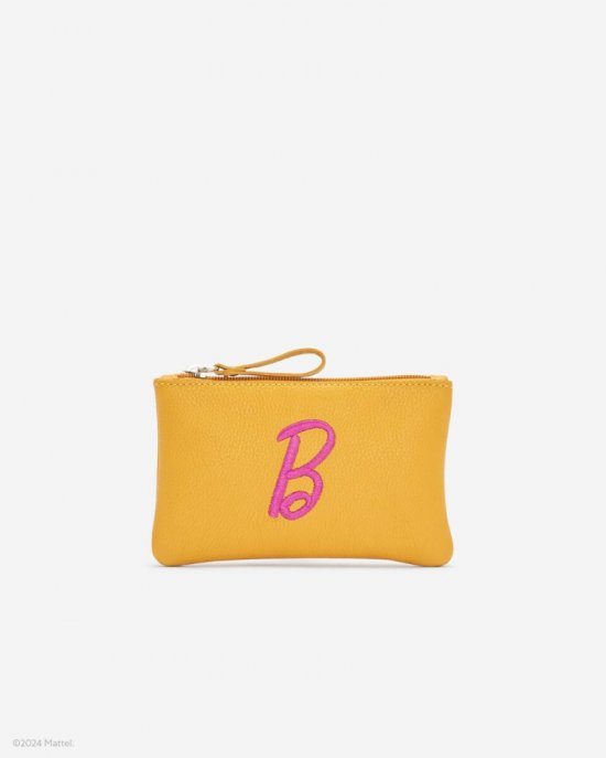 Roots Barbie™ X Roots Medium Zip Pouch - SUNFLOWER