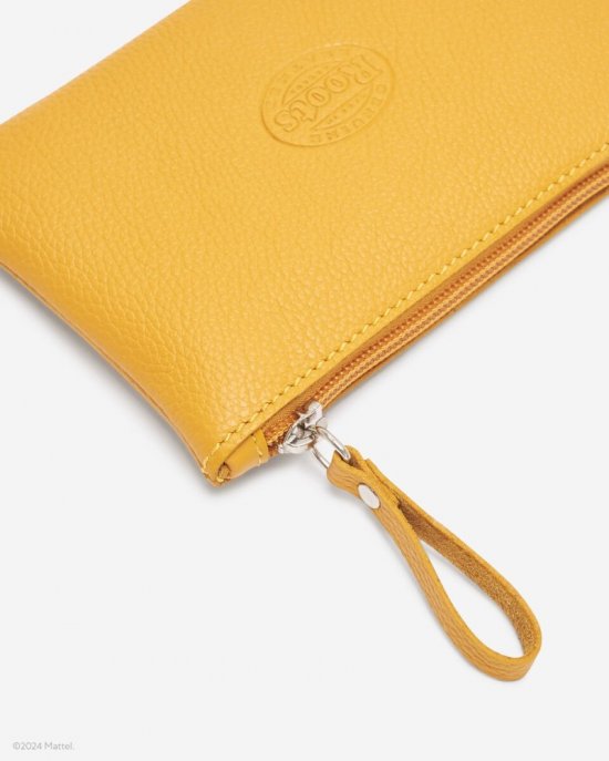 Roots Barbie™ X Roots Medium Zip Pouch - SUNFLOWER