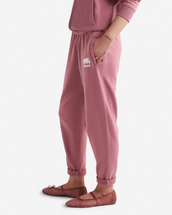 Roots Organic Easy Ankle Sweatpant - RETRO ROSE