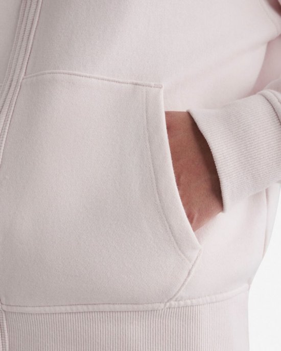 Roots Organic Original Relaxed Full Zip Hoodie - PINK PEARL