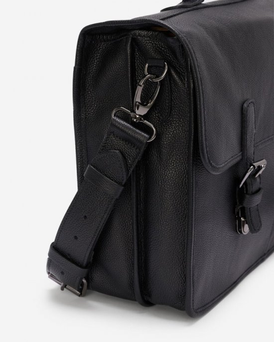 Roots The Original Briefcase Cervino - BLACK