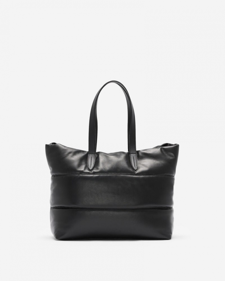 Roots Puff Carryall Tote - BLACK - Click Image to Close