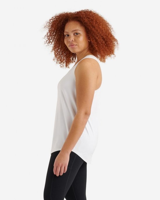 Roots Renew Racer Tank - WHITE