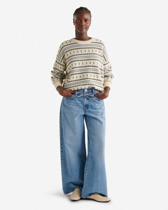 Roots Beaver Canoe Re-Issue Sweater - SEEDPEARL CREAM