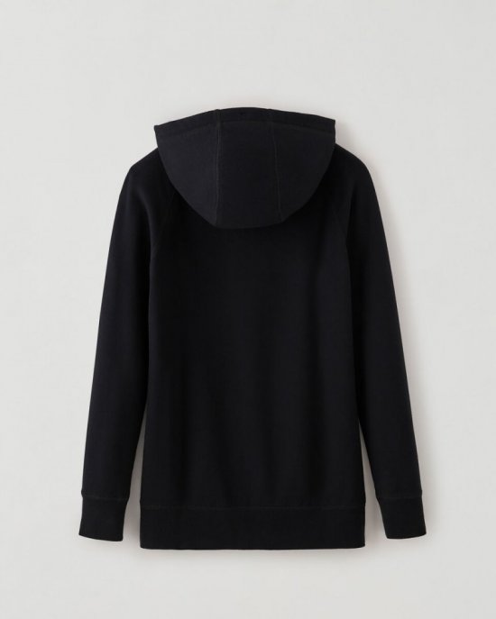 Roots Organic Capri Full Zip Hoodie - BLACK