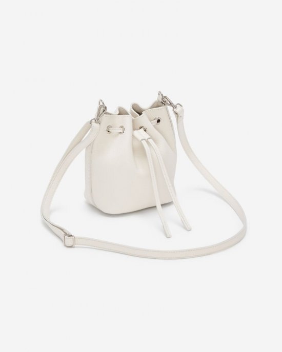 Roots Mini Bucket Bag 2.0 Cervino - IVORY/CAMEL
