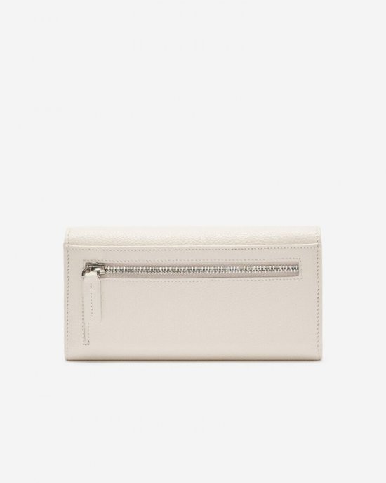 Roots Large Chequebook Clutch Cervino - IVORY