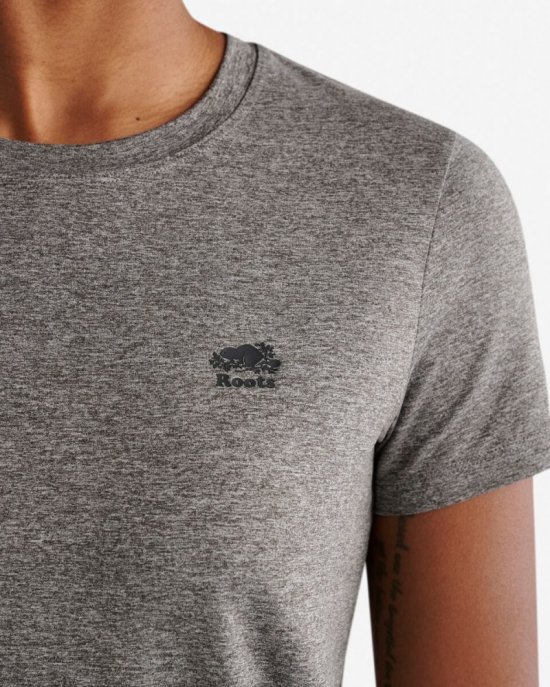 Roots Renew Knit Short Sleeve Top - SALT & PEPPER