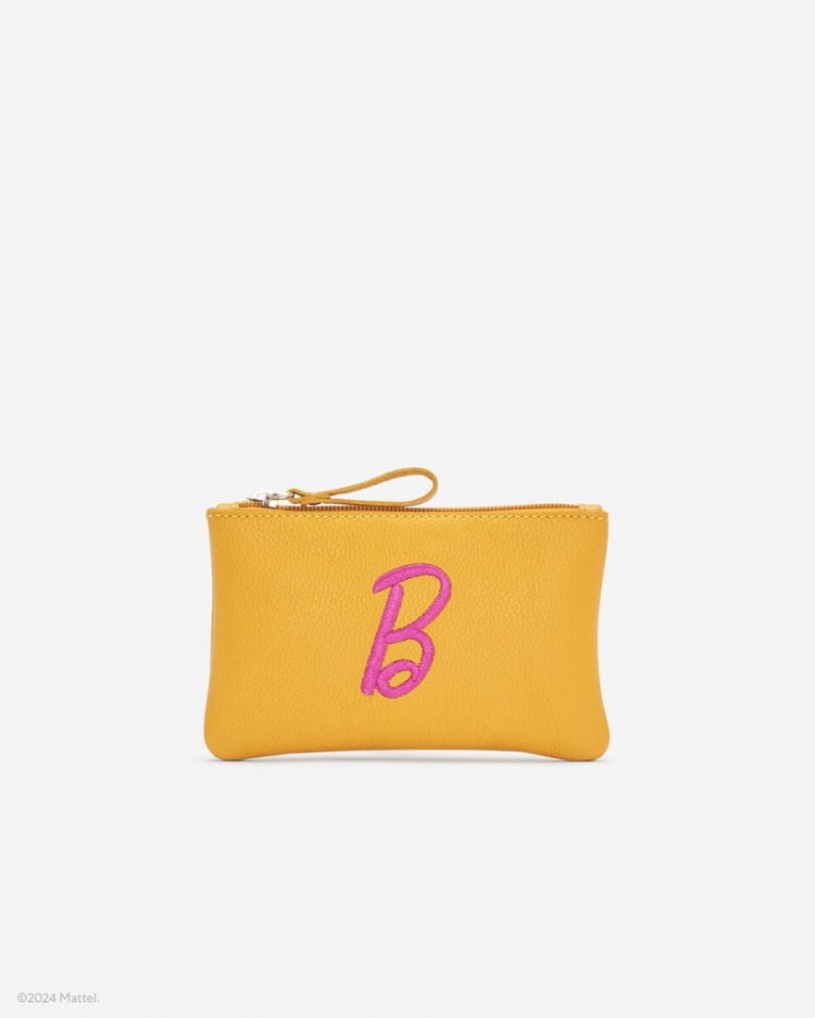 Roots Barbie™ X Roots Medium Zip Pouch - SUNFLOWER - Click Image to Close