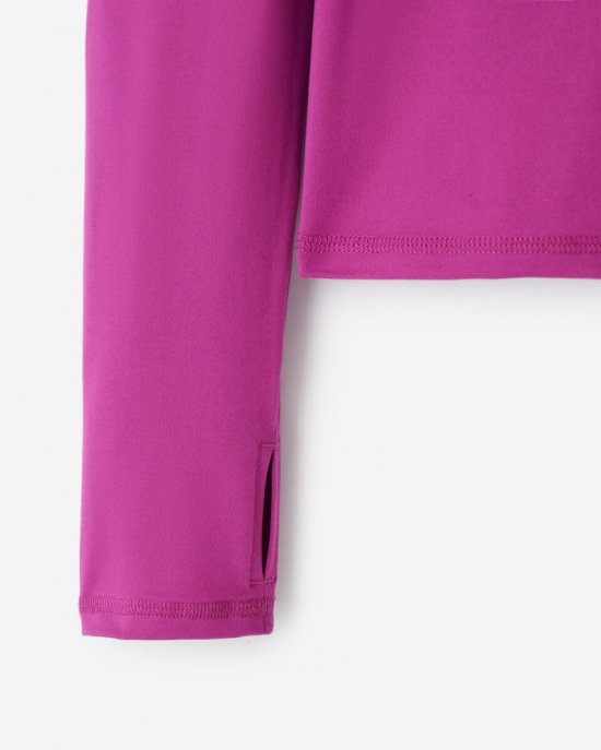 Roots Renew Fitted Long Sleeve Top - WILD ASTER PURPLE