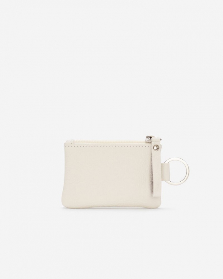 Roots Top Zip Pouch Cervino - IVORY - Click Image to Close