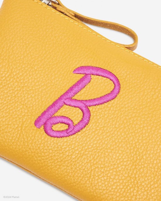 Roots Barbie™ X Roots Medium Zip Pouch - SUNFLOWER