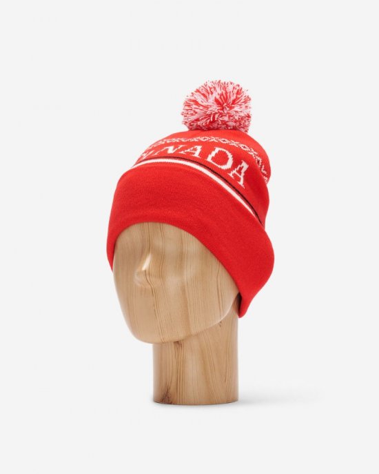 Roots Canada Intarsia Toque - CARDINAL RED