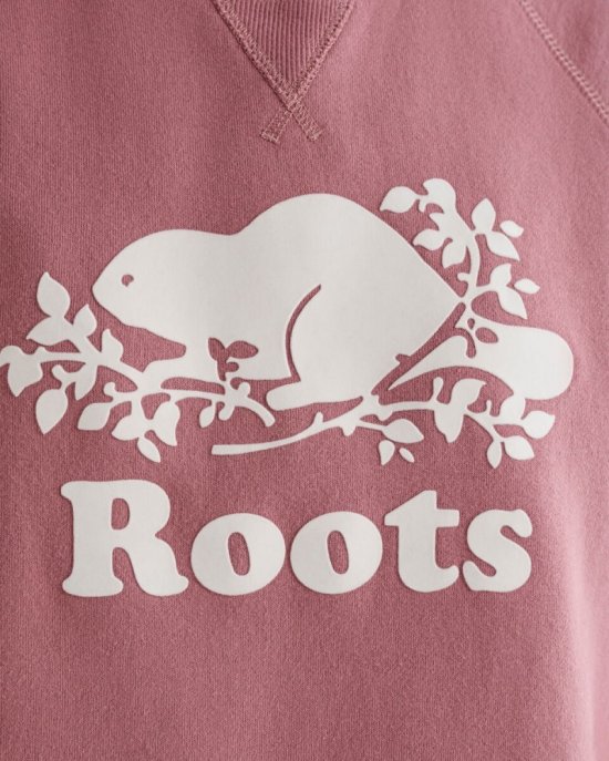 Roots Organic Original Crew Sweatshirt - RETRO ROSE
