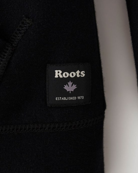 Roots Organic Capri Full Zip Hoodie - BLACK