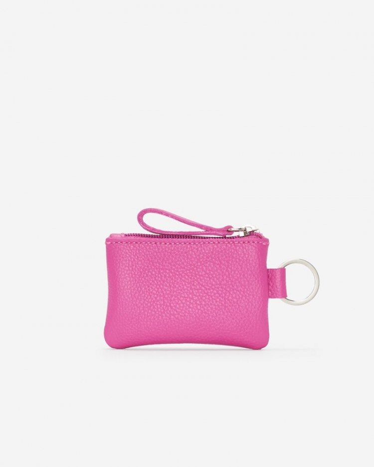 Roots Top Zip Pouch Cervino - PINK ORCHID - Click Image to Close