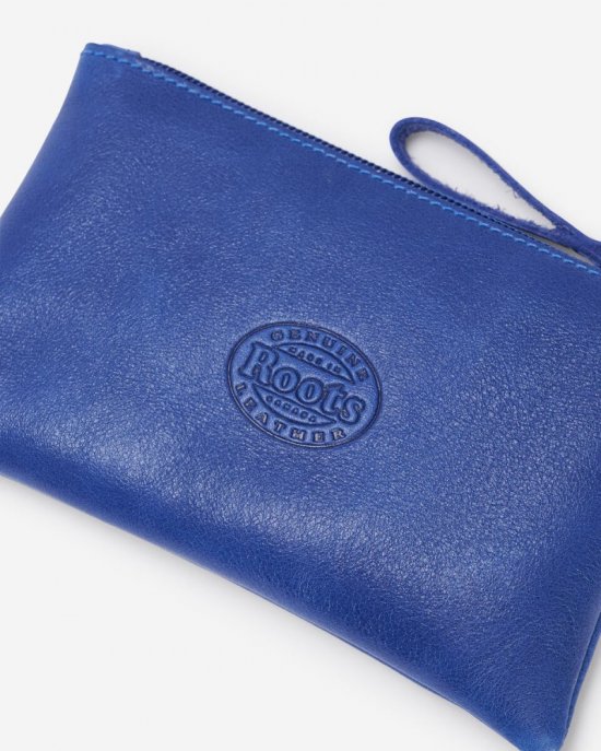 Roots Medium Zip Pouch Mirage - ROYAL BLUE