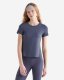 Roots Renew Knit Fitted T-Shirt - DUSTY BLUE Roots Renew Knit Fitted T-Shirt - DUSTY BLUE