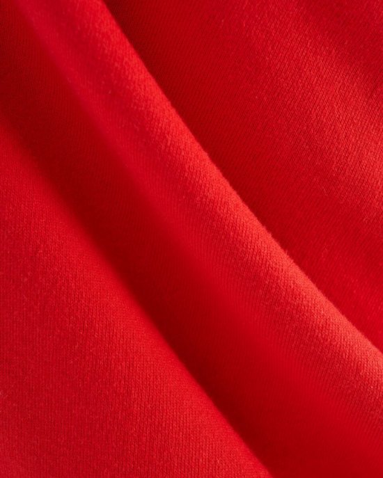 Roots Organic Original Relaxed Full Zip Hoodie - CARDINAL RED