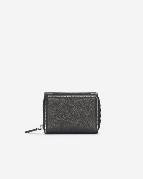 Roots Small Trifold Clutch Prince - BLACK