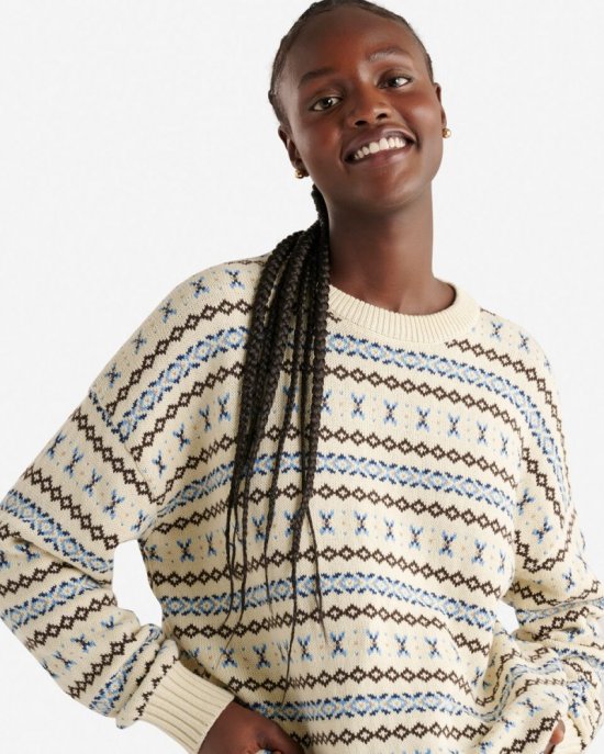 Roots Beaver Canoe Re-Issue Sweater - SEEDPEARL CREAM