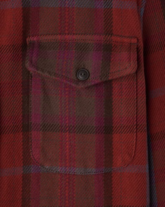 Roots Cypress Twill Shirt - ROSEWOOD RED