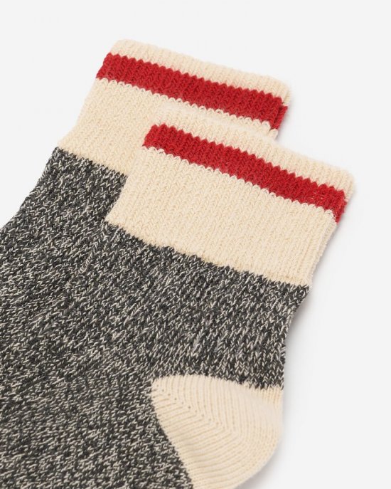 Roots Adult Classic Cabin Ankle Sock 2 Pack - SALT & PEPPER