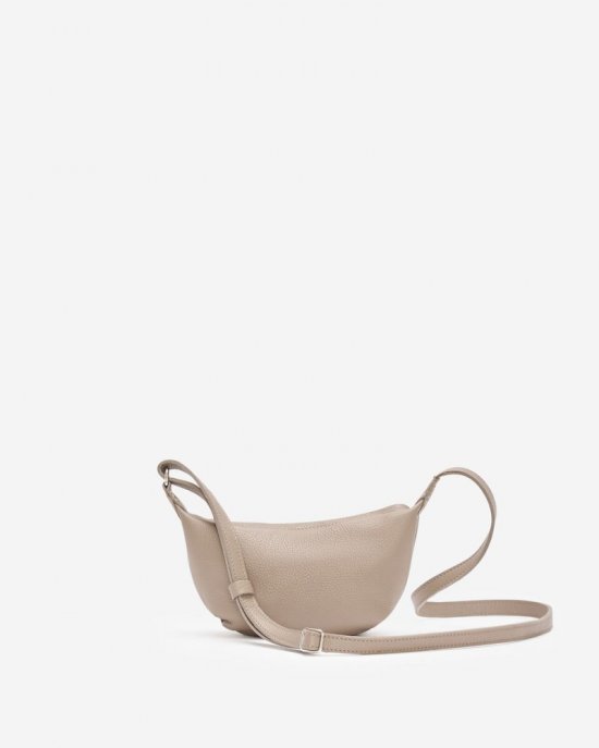 Roots Small Crescent Bag Cloud - DESERT TAUPE