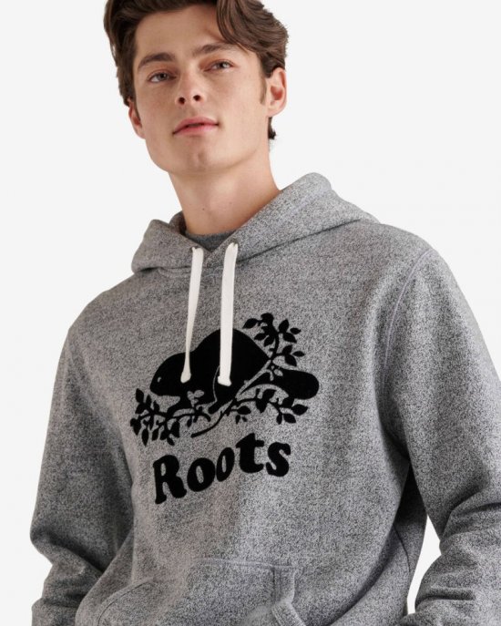 Roots Organic Original Kanga Hoodie - SALT & PEPPER