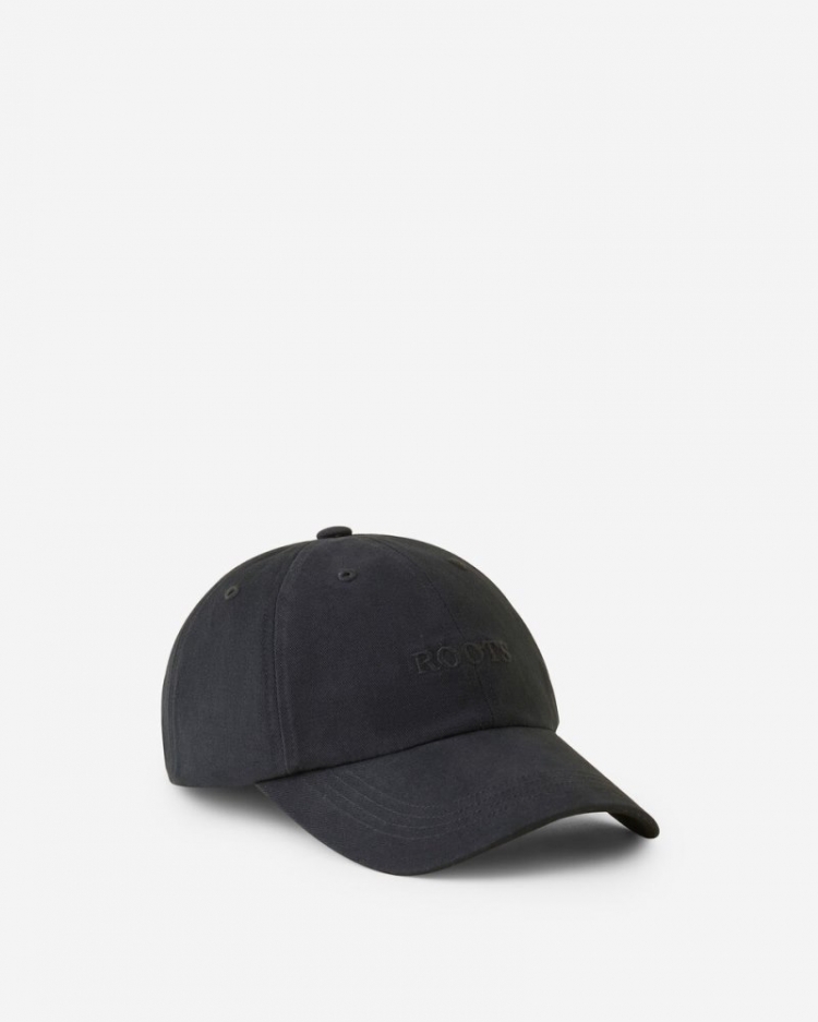 Roots Baseball Cap - BLACK - Click Image to Close