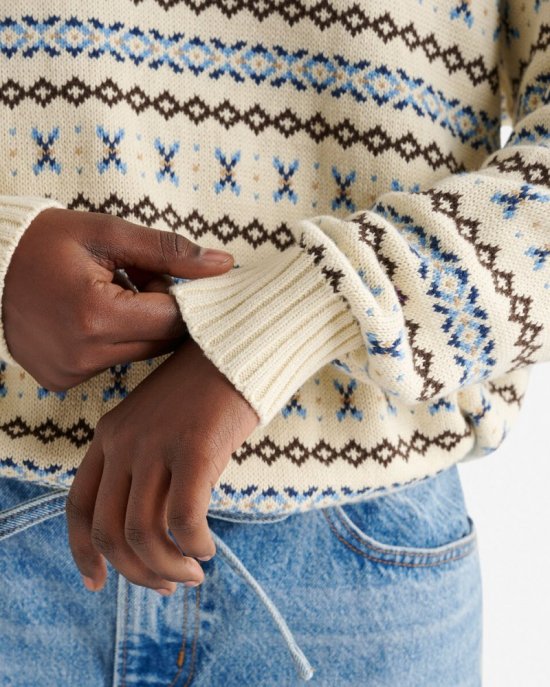 Roots Beaver Canoe Re-Issue Sweater - SEEDPEARL CREAM