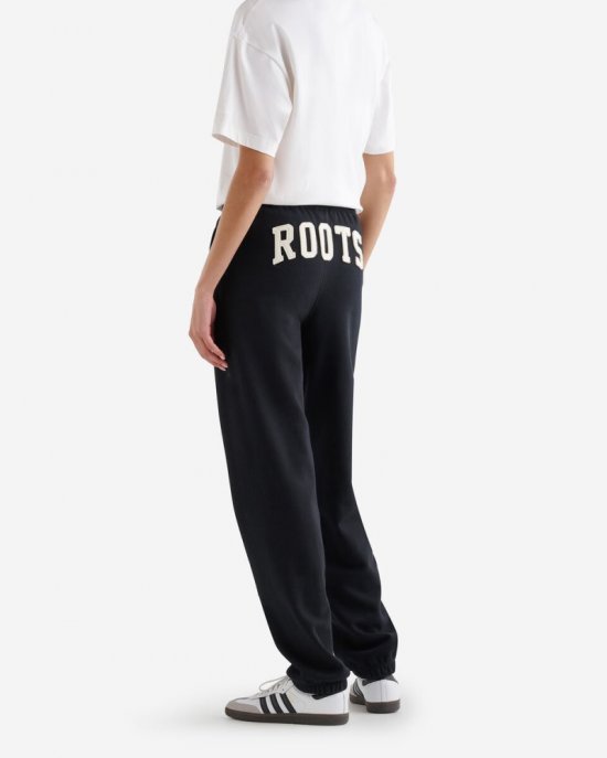 Roots Organic Original BF Sweatpant - BLACK/IVORY