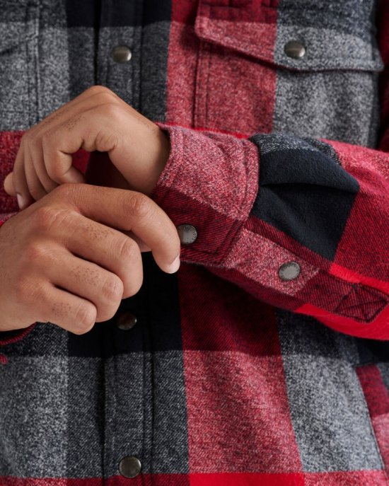 Roots Park Sherpa Lined Jacket - CABIN RED