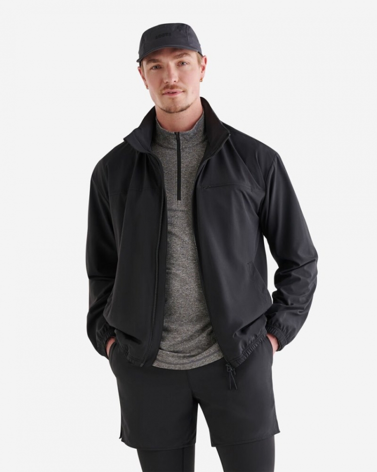 Roots Active Windbreaker - BLACK - Click Image to Close