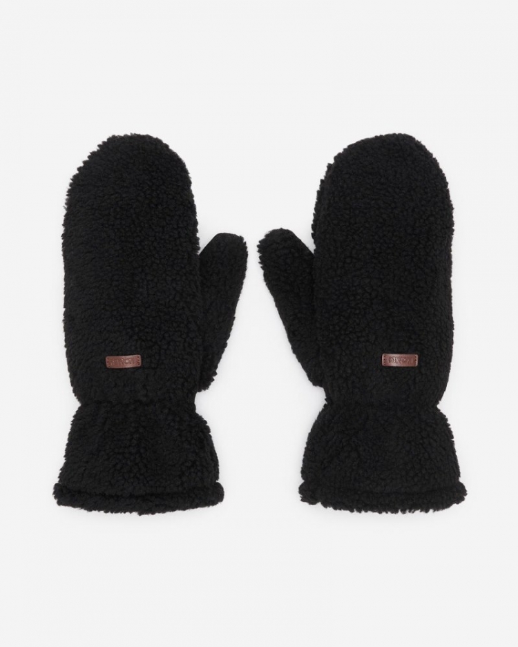 Roots Womens Kombi Camila Sherpa Mitt - BLACK - Click Image to Close