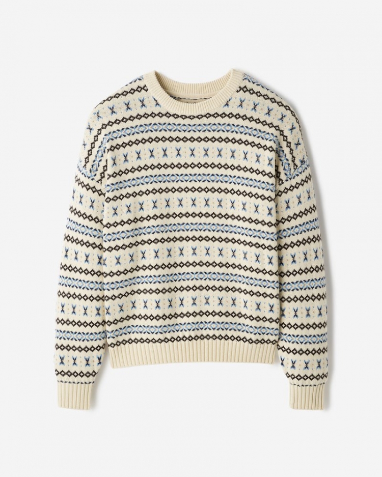 Roots Beaver Canoe Re-Issue Sweater - SEEDPEARL CREAM - Click Image to Close