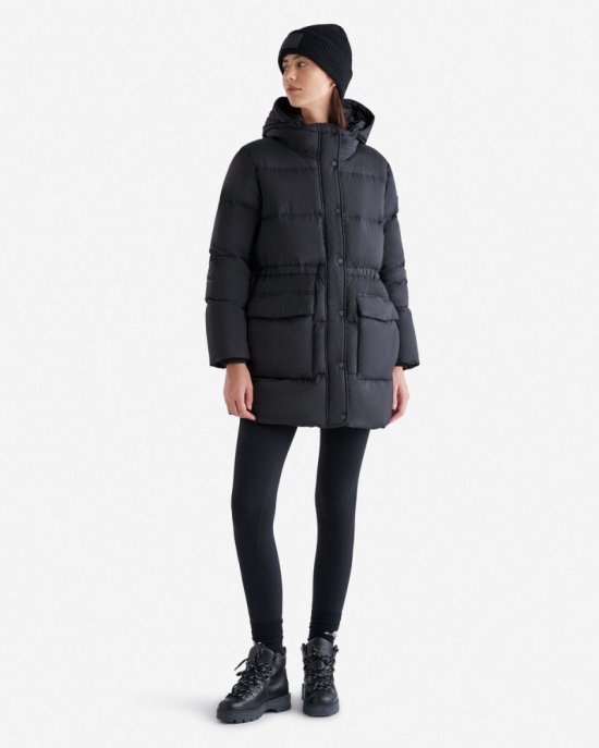 Roots Down Parka - BLACK